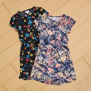 LuLaRoe Kids Dresses - Black and Multicolor Floral